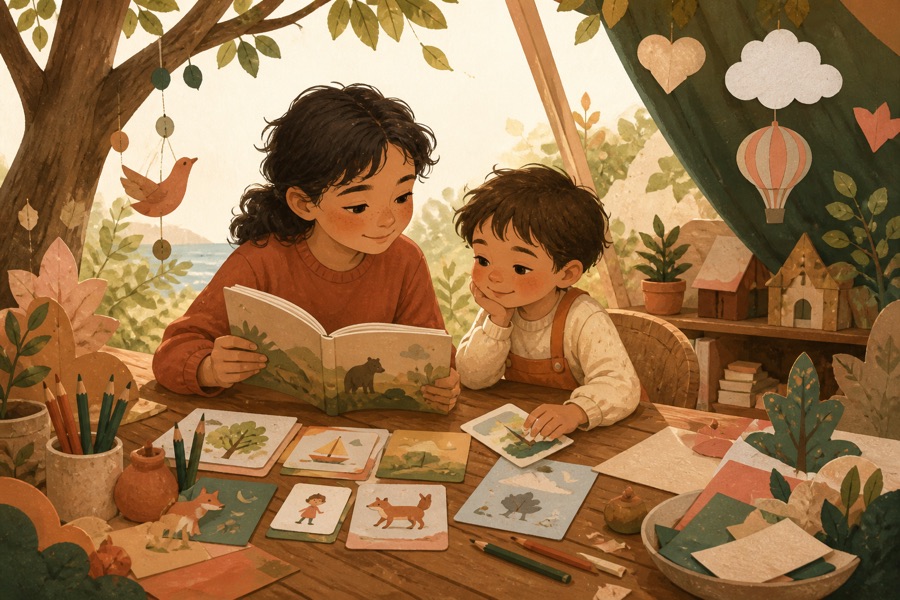 English learning illustration
